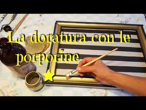 Come dipingere una cornice color oro