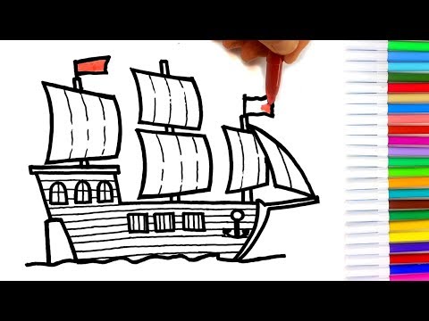 Nave dei pirati disegno facile